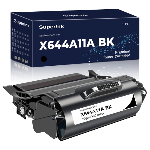 Compatible Lexmark X644A11A Black Toner Cartridge By Superink