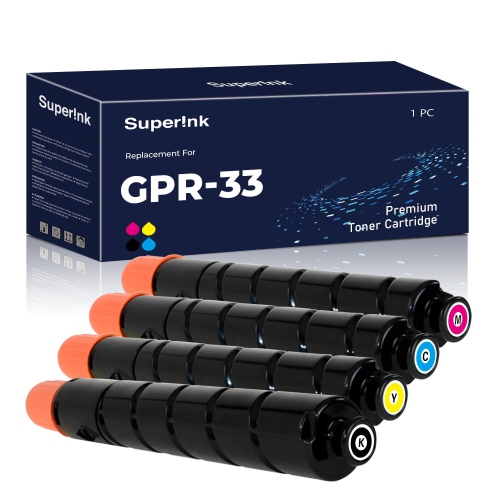 Compatible Canon GPR-33 Toner Cartridge Combo BK/C/M/Y By Superink