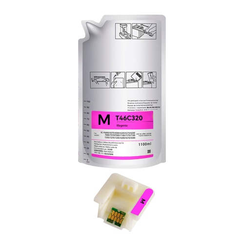SUPERINK  Compatible Epson T46C3 Ds Ink Pack, 1100Ml - By In Magenta