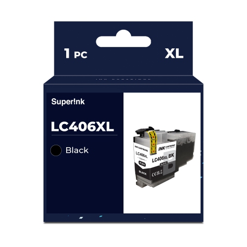 Compatible Brother LC406XL Black Ink Cartridge by Superink