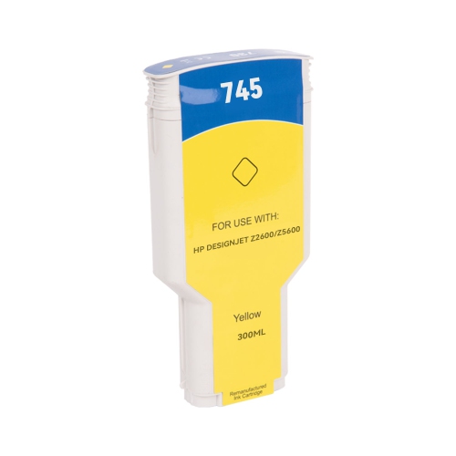Compatible HP 745 300ml Yellow Ink Cartridge By Superink