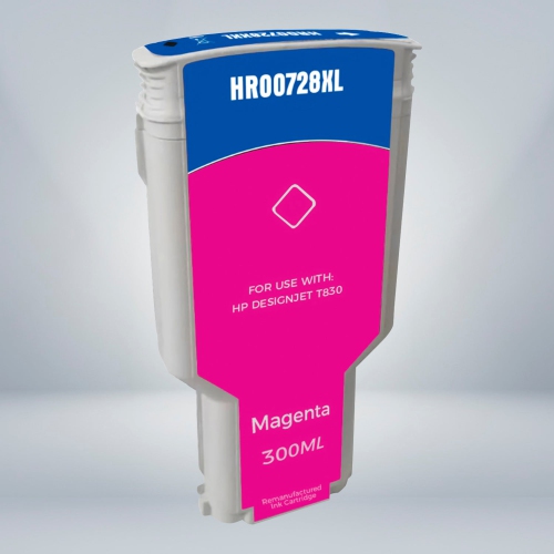 Compatible HP 728 Magenta 300ML Ink Cartridge By Superink