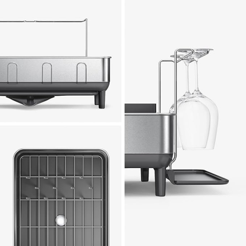 Simplehuman Steel Frame Dishrack - Grey