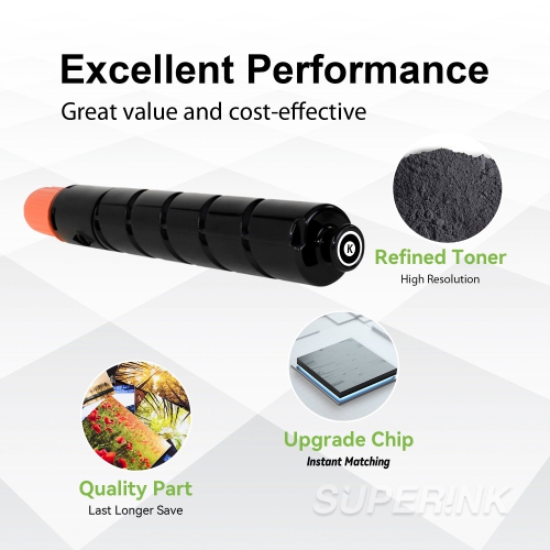 Compatible Canon GPR-33 2792B003AA Black Toner Cartridge By Superink