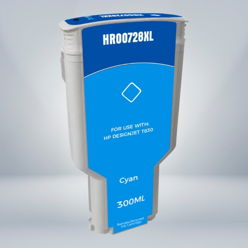 Compatible HP 728 Cyan 300ML Ink Cartridge By Superink