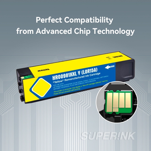 Compatible HP 981Y L0R15A Yellow Ink Cartridge By Superink