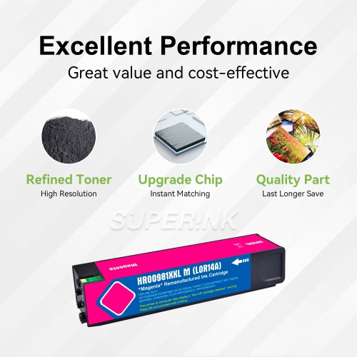 Compatible HP 981Y L0R14A Magenta Ink Cartridge By Superink