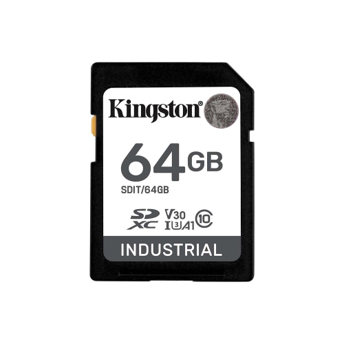 Kingston - Industrial SD Memory Card, Extreme Temperature Resistant, 64GB Capacity
