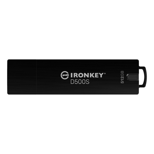 Kingston - IronKey D500S Encryption USB Flash Drive, FIPS 140-3 Level 3 Certified, 512GB Capacity