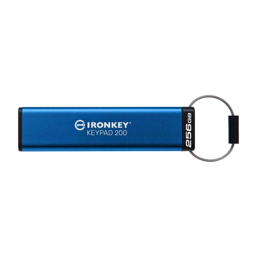 Kingston - IronKey Keypad 200 Series Encrypted USB Flash Drive, FIPS 140-3 Level 3 Certified, 256GB Capacity