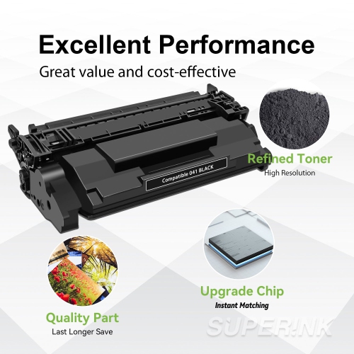 Compatible Canon 041 Black Toner Cartridge By Superink
