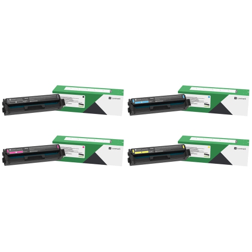 Cartouche d'encre en poudre noire/C/M/J du programme de retour d'origine C3210 de Lexmark