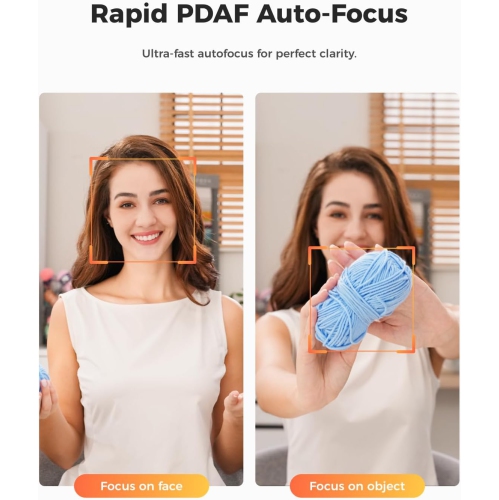 OBSBOT Tiny 2 Lite Webcam 4K, AI Tracking Streaming Camera, PTZ Camera With 1/2"Sensor, Gesture Control,60 FPS, HDR, Noise-Canceling Microphone