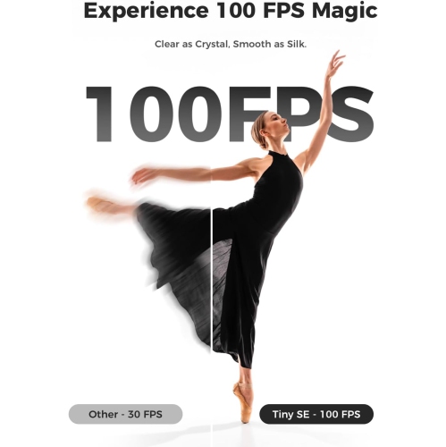 Caméra Web Tiny SE 1080p 100 ips d'OBSBOT pour PC, caméra de diffusion en continu PTZ avec suivi IA avec capteur 1/2 de 8 po, commande