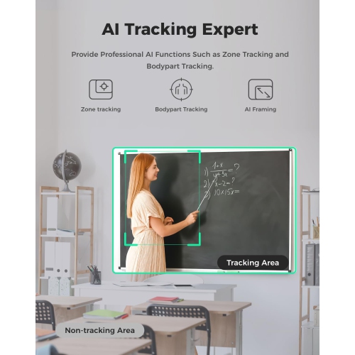 Caméra Web Tiny SE 1080p 100 ips d'OBSBOT pour PC, caméra de diffusion en continu PTZ avec suivi IA avec capteur 1/2 de 8 po, commande