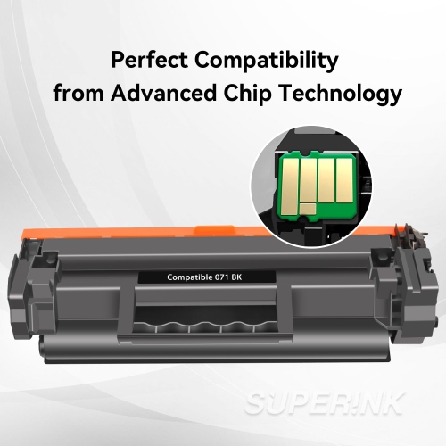 Compatible Canon 071 With Chip 2500 Pages Black Toner By Superink