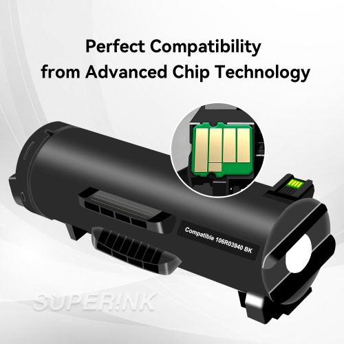 Compatible Xerox 106R03940 Black Toner Cartridge By Superink