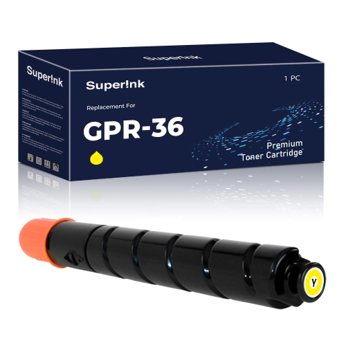 Compatible Canon GPR-36 3785B003AA Yellow Toner Cartridge by Superink