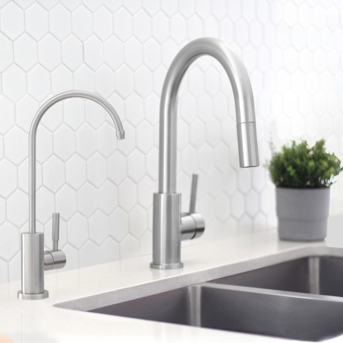 STYLISH Kitchen Sink Drinking Water Tap Faucet, Stainless Steel Brushed Finish K-142S