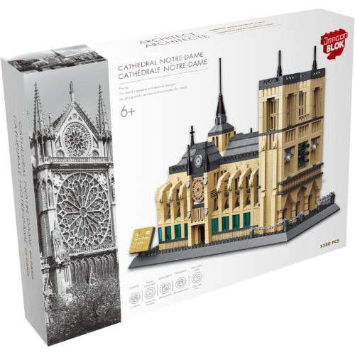 Dragon Blok - Architect - Cathedral Notre-Dame Building Set - 1380pcs