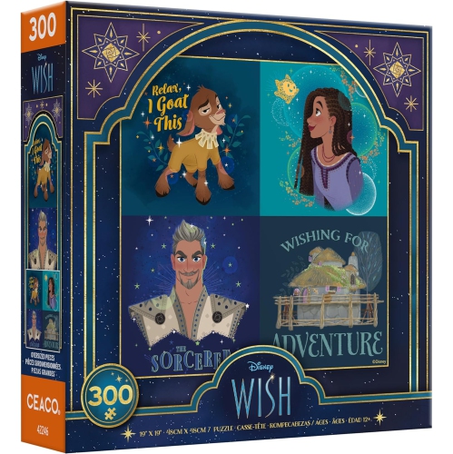 Ceaco - Disney - Wish - Collage - 300 Oversized Piece Jigsaw Puzzle