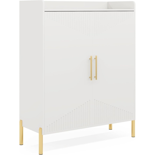 Tribesigns Large Shoe Cabinet with Doors, 6-Tier Entryway Shoe Storage Cabinet with Shelves, 30 Pairs Modern Shoes Rack Organizer