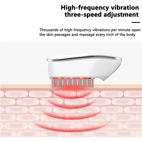 EMS – Brosse à cheveux à repousse par radiofréquence, brosse de massage pour les mollets à stimulation électrique