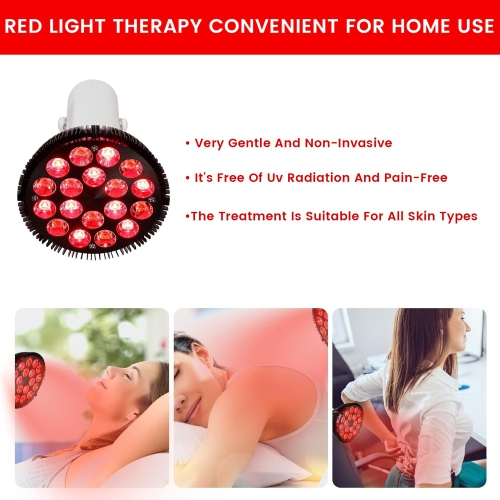 Red Light Therapy Lamp 660nm & 850nm Near Infrared Light Therapy Devices for Face and Pain Relief