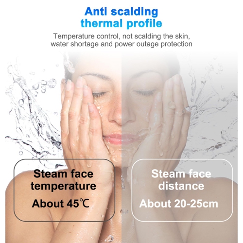 Facial Moisturizing Device Portable Hydrating Facial Steamer Home Nano Heat Facial Device Beauty Instrument with 180ML Water Tank