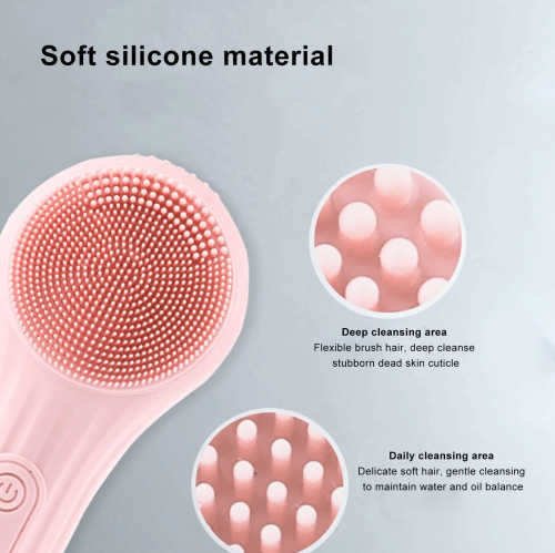Electric Face Cleansing Brush,Face Brush Electric Face Massager Facial Cleansing Spin Brush Waterproof Silicone Facial Deep Cleansing Brush