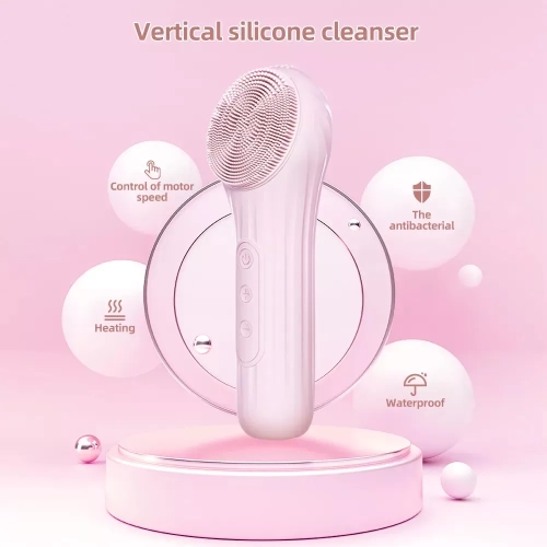 Electric Face Cleansing Brush,Face Brush Electric Face Massager Facial Cleansing Spin Brush Waterproof Silicone Facial Deep Cleansing Brush