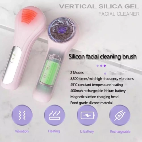 Electric Face Cleansing Brush,Face Brush Electric Face Massager Facial Cleansing Spin Brush Waterproof Silicone Facial Deep Cleansing Brush