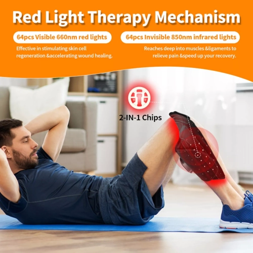 Wireless Red Light Therapy for Foot Pain Relief Portable Near Infrared Light Devices Wearable Treatment Insoles for Feet, Knees and Arms