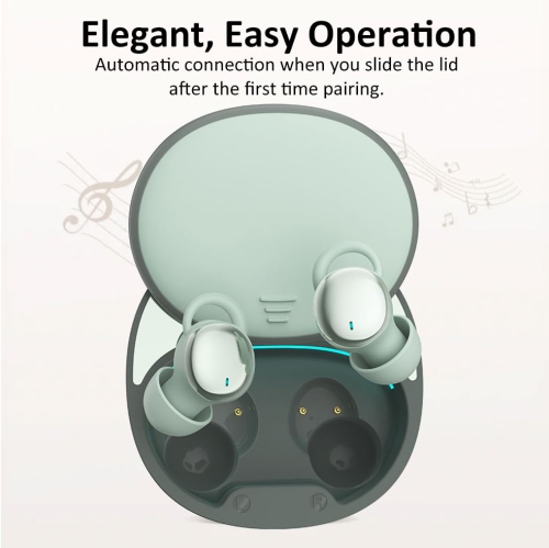 Noise Blocking Earbuds for Sleep with Travel Charging Case Mini in-Ear Buds for Back and Side Sleepers