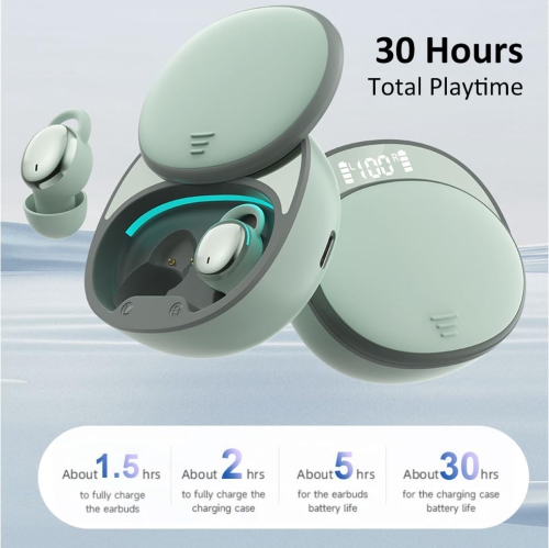 Noise Blocking Earbuds for Sleep with Travel Charging Case Mini in-Ear Buds for Back and Side Sleepers
