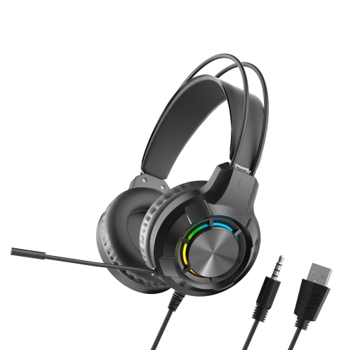 Wired Gaming Headset With LED Light Noise Canceling Microphone Compatible For PS4 PS5 Laptops IPad Computer