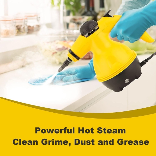 Handheld Steam Cleaner 1000W Portable High Temperature Pressurized Steam Cleaning Machine for Kitchen Sofa Bathroom Car Window