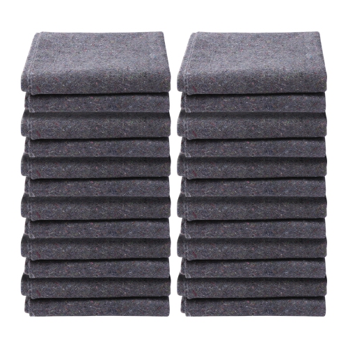 VEVOR 72" x 54" Moving Blankets,21 lbs/dz Weight, 12 Packs, Professional Recycled Cotton Packing Blanket, Large Heavy Duty Shipping Mover Pads