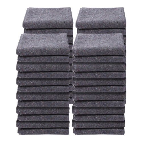 VEVOR 72" x 54" Moving Blankets,21 lbs/dz Weight, 24 Packs, Professional Recycled Cotton Packing Blanket, Large Heavy Duty Shipping Mover Pads