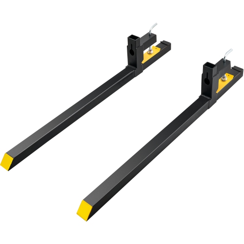 VEVOR 60" Clamp on Pallet Forks, 2000 lbs Capacity Pallet Forks,Tractor Bucket Forks, Heavy Duty Front Loader Attachment for Loader Bucket, Tractor,