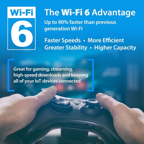 Système Wi-Fi 6 maison intégrale maillé Eagle Pro AI AX1500 de D-Link - Jusqu'à 5400&nbsp;pi² Couverture, contrôle vocal avec Alexa d'Amazon et