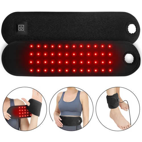 48-Bead LED Infrared Physiotherapy Wristband Infrared Heating Wrist Band Red Light Therapy Belt for Hand Wrist