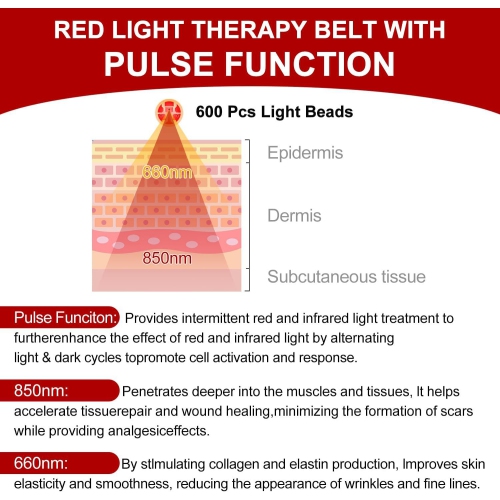 LED Light Therapy Device,Full Body Covered Therapy Pad,660&850nm Red Light Therapy Pad,Infrared Therapy Mat for Pain Relief