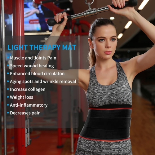 LED Light Therapy Device,Full Body Covered Therapy Pad,660&850nm Red Light Therapy Pad,Infrared Therapy Mat for Pain Relief