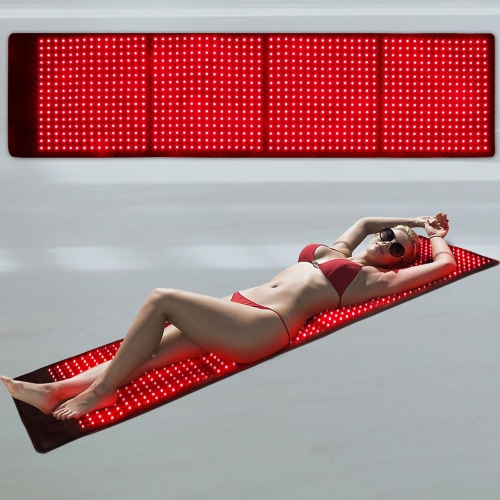 Red & Infrared Light Therapy Pad for Full Body, 660nm 850nm Red Light Therapy Pad for Body Pain Relief,LED Light Therapy Mat