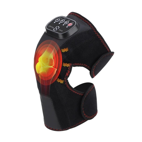 Wireless Heating Air Pressure Knee Brace,Airbag Massage Belt,Hot Compression Knee Massager,Leg Massage Device with Heat Therapy