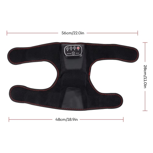 Wireless Heating Air Pressure Knee Brace,Airbag Massage Belt,Hot Compression Knee Massager,Leg Massage Device with Heat Therapy