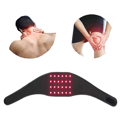 Infrared Light Therapy Strap for Neck 24 LEDs 660/850nm Red Light Physiotherapy Wrist Strap Neck Therapy Belt Wrap