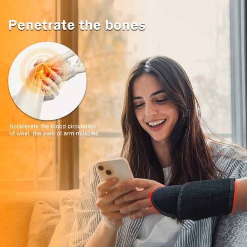 660nm 850nm Infrared Red Light Therapy Wrap Belt for Hand Wrist Pain Relief LED Light Therapy Wristband Red Light Therapy Belt