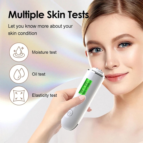 Skin Hydration Tester,Hydration Monitor,Portable Digital Facial Moisture Analyzer Meter Tool,Hydration Test & Tracking Device for Skincare with